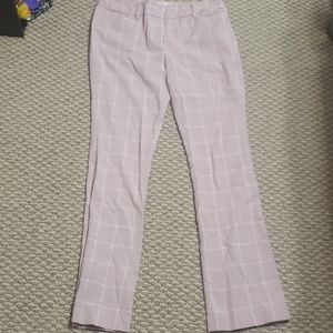 Blush/White Checked Pants